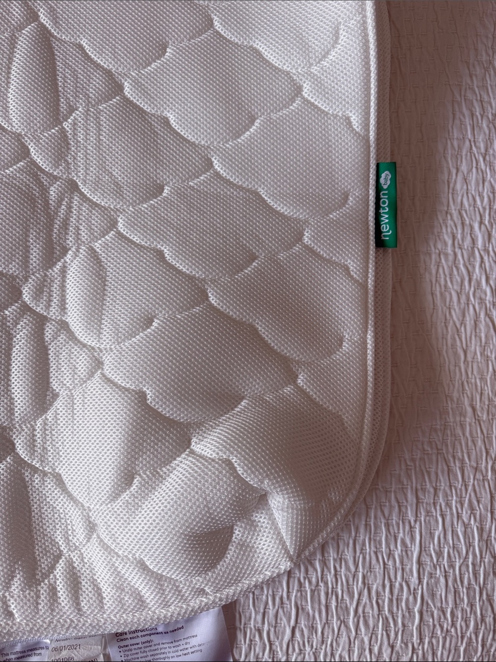 Newton White Quilted Breathable Mattress Protector